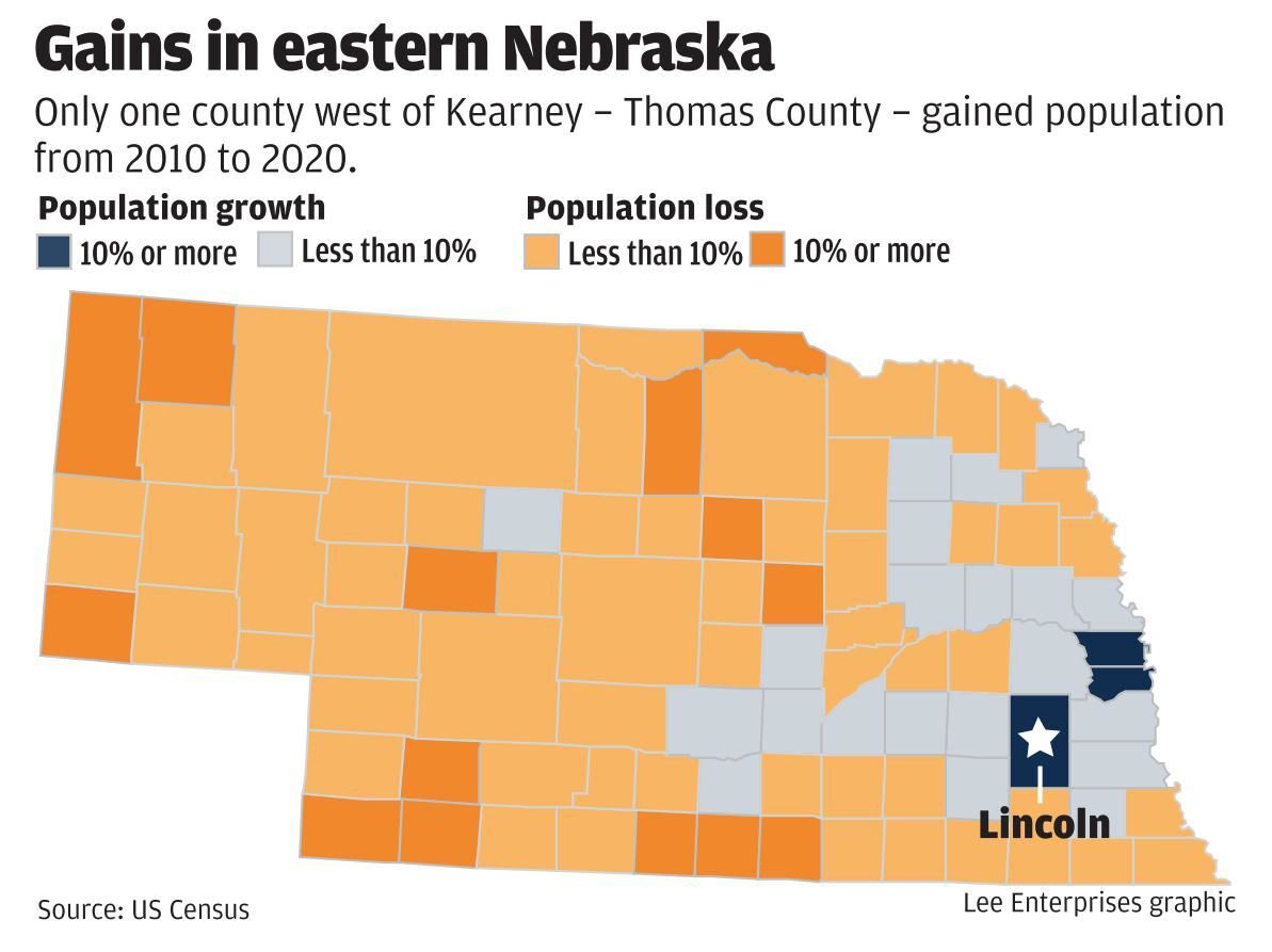 Gains in eastern Nebraska